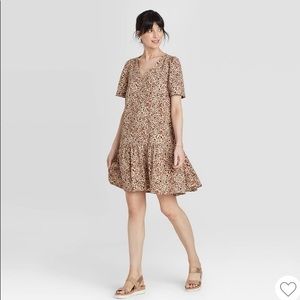 A new day short sleeve ruffle hem dress